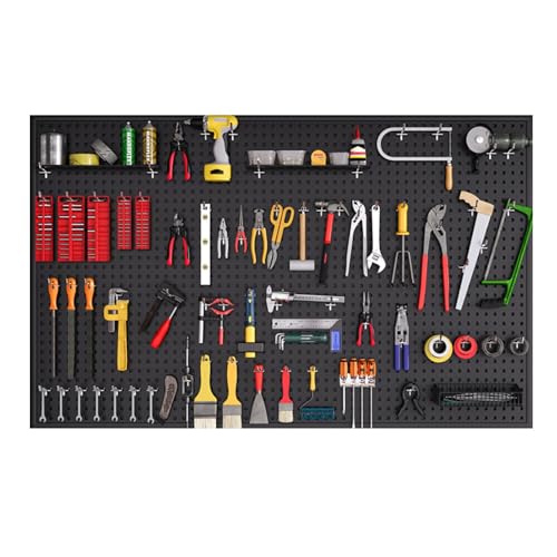 Wandmontiertes Organizer-Panel mit Haken für Werkzeug- und Bastelaufbewahrung in Garage, Werkbank und Küche von Generisch