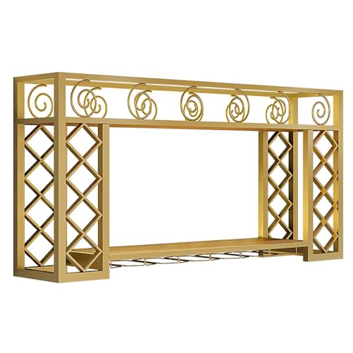 Wandmontiertes Weinregal mit LED, Metall-Weinglashalter zum Aufhängen und Likörschrank, Flaschen-Ausstellungsregal für Zuhause, Bar, Esszimmer, moderne Bar, schwimmendes Weinflaschenregal Wandmontiertes Weinregal mit LED, Metall-Weinglashalter zum Aufhängen und Likörschrank, Flaschen-Ausstellungsregal für Zuhause, Bar, Esszimmer, moderne Bar, schwimmendes Weinflaschenregal von Generisch