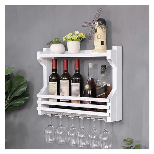 Wandmontiertes Weinregal mit schwebenden Metallregalen, Glashalter und Unterregal, Weinglashalter für Zuhause, Bar, Champagner und Liköraufbewahrung Wandmontiertes Weinregal mit schwebenden Metallregalen, Glashalter und Unterregal, Weinglashalter für Zuhause, Bar, Champagner und Liköraufbewahrung von Generisch