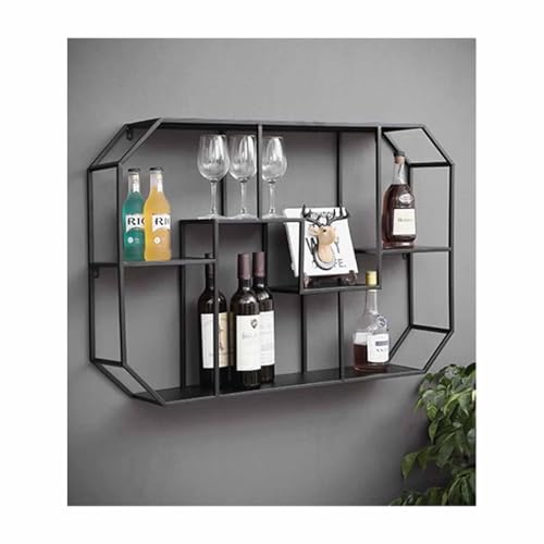 Wandmontiertes Weinregal und Bücherregal, große Kapazität, schwebendes Regal für Wohnzimmer, Schlafzimmer, Küchendekoration Wandmontiertes Weinregal und Bücherregal, große Kapazität, schwebendes Regal für Wohnzimmer, Schlafzimmer, Küchendekoration von Generisch