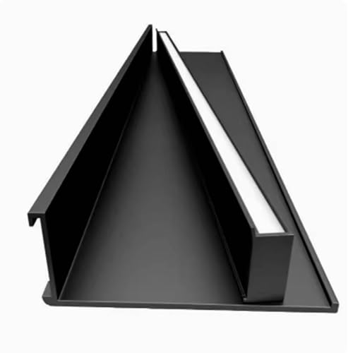 Wandmontiertes beleuchtetes Bücherregal – beleuchtetes Display aus Aluminiumlegierung für stilvolle Aufbewahrung und Präsentation von Generisch