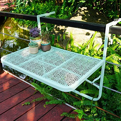 Wandmontiertes klappbares Schreibtischregal - Schmiedeeisen Outdoor Hängetisch für Balkon Garten & Deck - Multifunktionales platzsparendes Bücherregal & Kaffeeständer - Stilvolle Wohnkultur Wandmontiertes klappbares Schreibtischregal - Schmiedeeisen Outdoor Hängetisch für Balkon Garten & Deck - Multifunktionales platzsparendes Bücherregal & Kaffeeständer - Stilvolle Wohnkultur von Generisch
