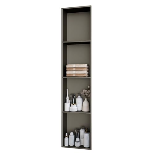 Wandregal Einbauregal für Badezimmer - Matte Edelstahl Duschaufbewahrung Keine Fliese benötigt, Modernes Design Wandregal Einbauregal für Badezimmer - Matte Edelstahl Duschaufbewahrung Keine Fliese benötigt, Modernes Design von Generisch