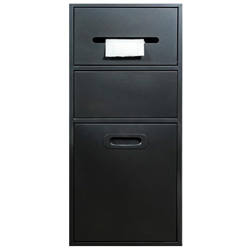 Wandregale für Badezimmer, wasserdicht, rechteckig, mit Tür, vielseitiger Toilettenpapierhalter für Küchen- und Badarmaturen Wandregale für Badezimmer, wasserdicht, rechteckig, mit Tür, vielseitiger Toilettenpapierhalter für Küchen- und Badarmaturen von Generisch