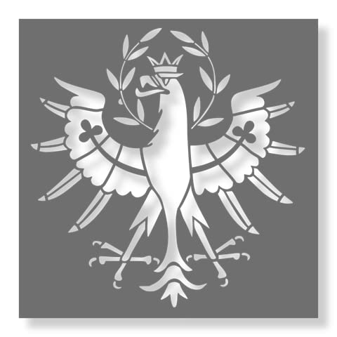 Wandschablone Tiroler Adler Schablone wiederverwendbar PROSTENCIL ORIGINAL (30x30cm) von PROSTENCIL