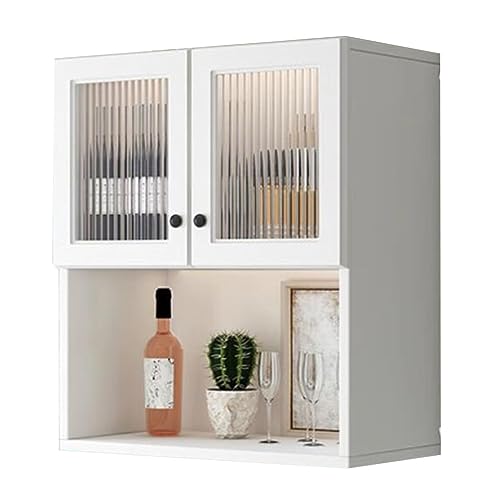 Wandschrank – Aufbewahrungsregal für Küche und Bad – vielseitiges Wandregal für Wohnzimmer, Balkon oder Büro – platzsparender Organizer für Bücher und wichtige Dinge Wandschrank – Aufbewahrungsregal für Küche und Bad – vielseitiges Wandregal für Wohnzimmer, Balkon oder Büro – platzsparender Organizer für Bücher und wichtige Dinge von Generisch