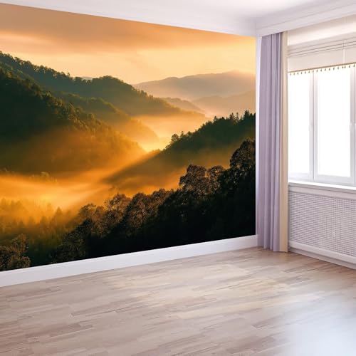 Wandtapete Fantasie Nebelgebirge Szene Fototapete Gelb Vliestapete Bild Dekoration Wand-Dekor, 350 x 256 cm 3D Effekt Tapete Panorama Poster Für Schlafzimmer Wohnzimmer Kinderzimmer Wandtapete Fantasie Nebelgebirge Szene Fototapete Gelb Vliestapete Bild Dekoration Wand-Dekor, 350 x 256 cm 3D Effekt Tapete Panorama Poster Für Schlafzimmer Wohnzimmer Kinderzimmer von Generisch