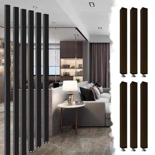 Wandtrennwand aus Metall, Raumteiler vom Boden bis zur Decke, moderner Separator für Studio-Wohnung und Büroräume Wandtrennwand aus Metall, Raumteiler vom Boden bis zur Decke, moderner Separator für Studio-Wohnung und Büroräume von Generisch