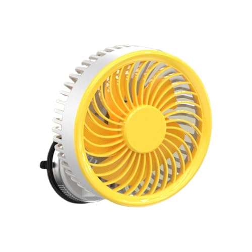 Wandventilator – Haushalts-Wandventilator – 3000 mAh Saugnapf über USB wiederaufladbarer Luftzirkulator für Geschäft, Fabrik, Terrasse, Garage, Häuser, Lager, Schlafzimmer von Generisch