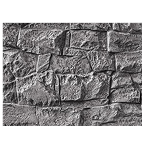 Wandverkleidung 3D-Paneele, Natursteineffekt – Dicke 3 Cm Wandfliesen Für Betonwände, Ziegelwände – Einfach Zu Installierende 3D-Paneele Für TV-Wände, Sofa-Hintergrund(Grey,8 pcs) von Generisch