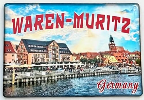 Waren, Deutschland, Waren Müritz Souvenir- Waren Magnet, Mecklenburgische Seeplatten von Generisch