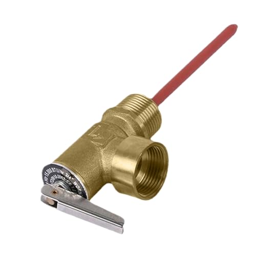 Warmwasserbereitertemperaturdruckablastventil - Sanitäranpassung für Heizsysteme | Messingkonstruktion mit verlängerter Sonde, Sicherheitsfreisetzung für thermische Lagertanks und Installation des von Generisch