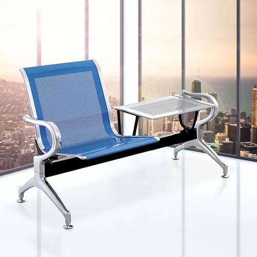 Wartezimmer Bank und Stuhl Set mit Couchtisch, strapazierfähiger kaltgewalzter Stahl, bequeme Armlehnen und Rückenlehnen, ideal für Flughafen, Bank, Krankenhaus, Schulempfangsbereiche Wartezimmer Bank und Stuhl Set mit Couchtisch, strapazierfähiger kaltgewalzter Stahl, bequeme Armlehnen und Rückenlehnen, ideal für Flughafen, Bank, Krankenhaus, Schulempfangsbereiche von Generisch