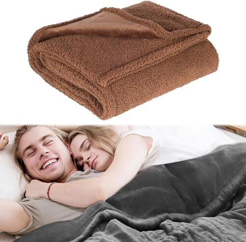 Waschbare wasserdichte Decke, doppelte Flanell-Baumwolle, multifunktionale Haustierdecke für Sofa und Möbelschutz von Generisch