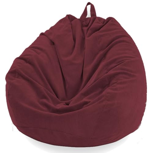 Waschbarer Cord-Sitzsack-Bezug – Premium-Stofftier-Aufbewahrung und Lazy Sofa Lösung für Erwachsene und Kinder von Generisch