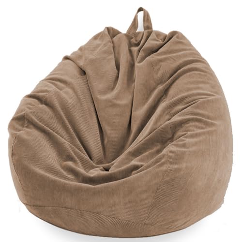 Waschbarer Cord-Sitzsack-Bezug – Premium-Stofftier-Aufbewahrung und Lazy Sofa Lösung für Erwachsene und Kinder von Generisch