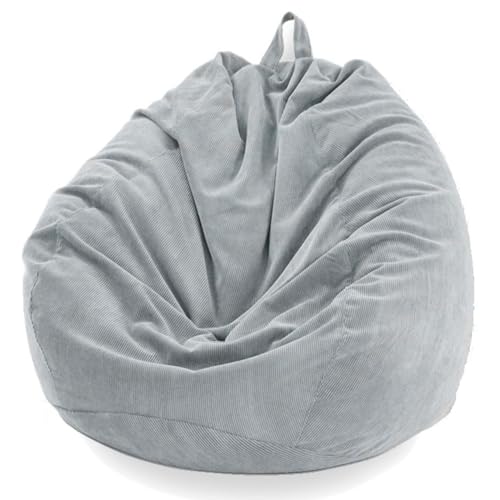 Waschbarer Cord-Sitzsack-Bezug – Premium-Stofftier-Aufbewahrung und Lazy Sofa Lösung für Erwachsene und Kinder von Generisch