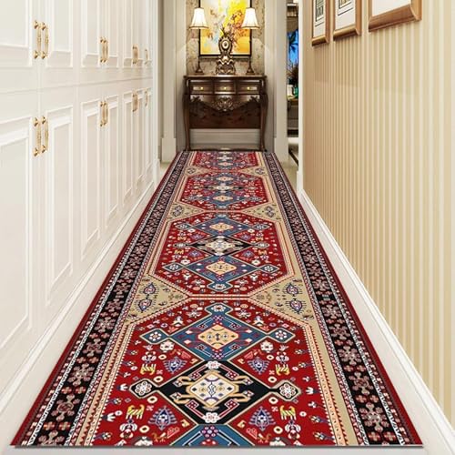 Waschbarer klassischer Flurläufer – strapazierfähige, rutschfeste Teppichmatte, traditionelles Used-Muster für Küche und Treppen, 70 cm x 100 cm Waschbarer klassischer Flurläufer – strapazierfähige, rutschfeste Teppichmatte, traditionelles Used-Muster für Küche und Treppen, 70 cm x 100 cm von Generisch