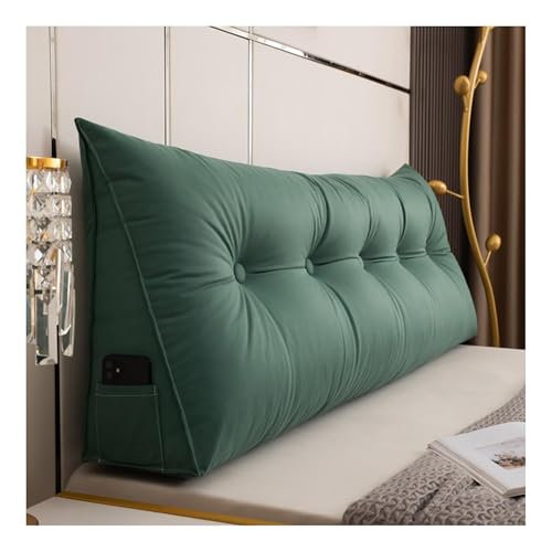 Waschbares Rückenkissen, Keilkissen für Bett und Sofa, abnehmbare Lendenwirbelstütze mit Seitentasche, Lesekissen, Kopfteil, 180 x 20 x 50 cm, Grau Waschbares Rückenkissen, Keilkissen für Bett und Sofa, abnehmbare Lendenwirbelstütze mit Seitentasche, Lesekissen, Kopfteil, 180 x 20 x 50 cm, Grau von Generisch