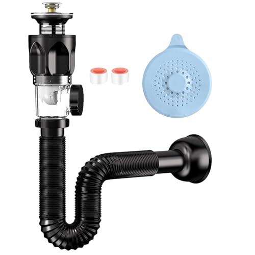Waschbecken Ablaufgarnitur Kit Waschtisch-Deo-Abflussrohr-Set Siphon Mit Ablaufgarnitur Bad Waschbecken Abfluss Geruchsdichte Flexibler Ablaufschlauch Küchenspüle Waschbecken Ablaufgarnitur Kit Waschtisch-Deo-Abflussrohr-Set Siphon Mit Ablaufgarnitur Bad Waschbecken Abfluss Geruchsdichte Flexibler Ablaufschlauch Küchenspüle von Generisch
