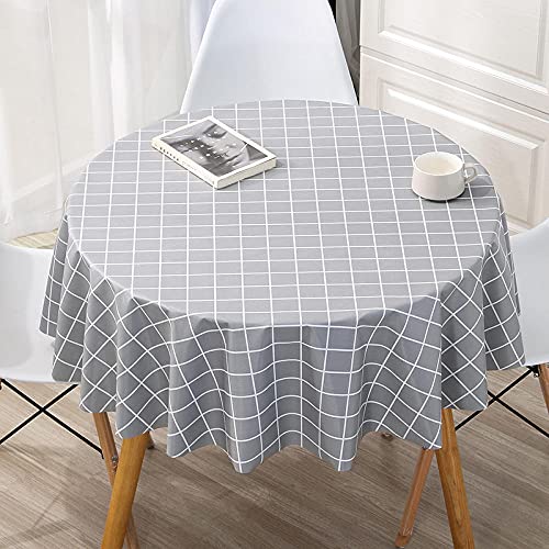 Wasserabweisende Tischdecke, rechteckig und rund, Anti-heiß, schmutzabweisend, verschiedene Größen (140 cm Durchmesser), für Innen- und Außenbereich von Generisch
