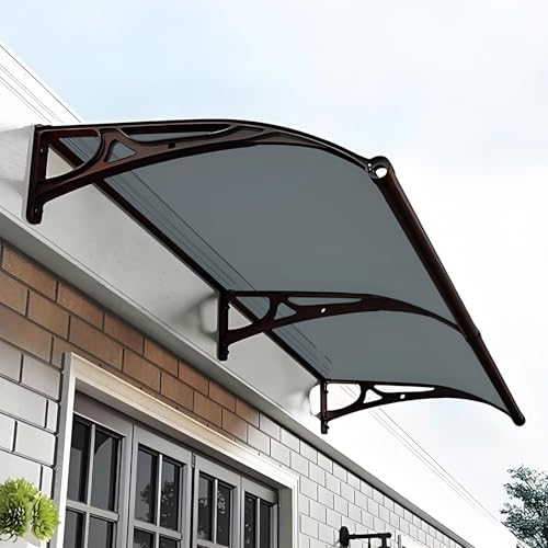 Wasserdicht Fenster & Tür Markise Vordach Grau 100x240cm Outdoor Sonnenschutz für Eingang Terrasse Langlebig wetterbeständig Abdeckung UV-Schutz Garten Schattenlösung Wasserdicht Fenster & Tür Markise Vordach Grau 100x240cm Outdoor Sonnenschutz für Eingang Terrasse Langlebig wetterbeständig Abdeckung UV-Schutz Garten Schattenlösung von Generisch