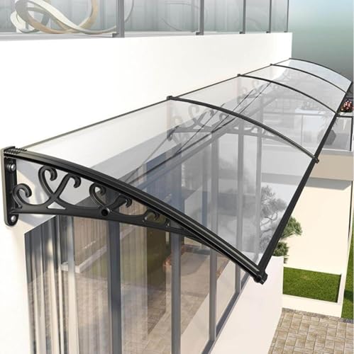 Wasserdicht Terrassenüberdachung, UV-beständige Pergola Abdeckung, 100x200cm Outdoor Markise für Veranda, Sonnen- & Schneeschutz, Einfache Installation, Wetterfester Transparenter Unterstand von Generisch