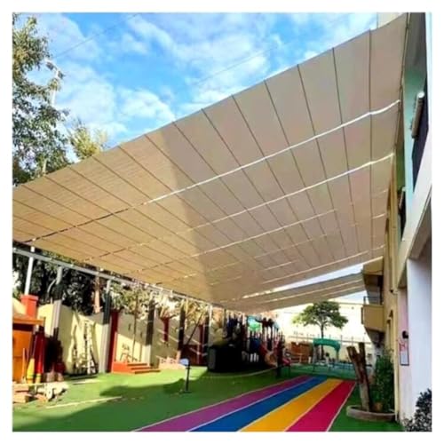 Wasserdichte, einziehbare Pergola-Überdachung – Outdoor-Schattenabdeckungs-Set, Schiebedraht, Markisensegel für Terrasse, Veranda, Hof – regenfeste Ersatz-Sonnenschutzlösung Wasserdichte, einziehbare Pergola-Überdachung – Outdoor-Schattenabdeckungs-Set, Schiebedraht, Markisensegel für Terrasse, Veranda, Hof – regenfeste Ersatz-Sonnenschutzlösung von Generisch