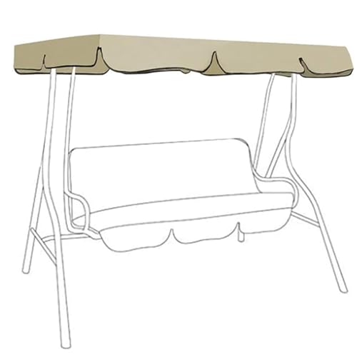 Wasserdichte 3-Sitzer-Gartenschaukel-Ersatz-Schaukel – Oxford-Stoff für den Außenbereich, Terrassenschaukel, perfekt für Innenhof und Deck Wasserdichte 3-Sitzer-Gartenschaukel-Ersatz-Schaukel – Oxford-Stoff für den Außenbereich, Terrassenschaukel, perfekt für Innenhof und Deck von Generisch