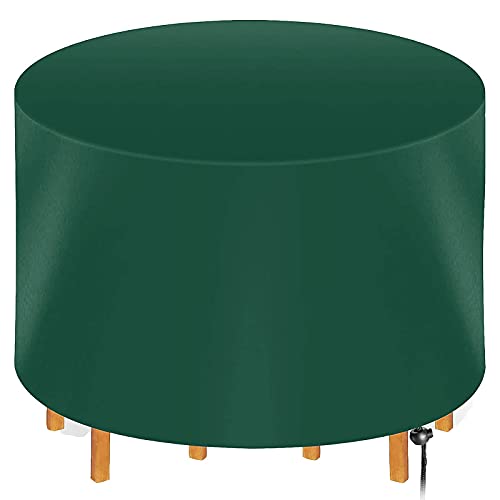 Wasserdichte 420D Oxford Runde Gartentischabdeckung, strapazierfähig, winddicht, Gartenmöbelabdeckung, UV-beständig, Terrassenschutz, langlebige Gartenmöbelabdeckungen Wasserdichte 420D Oxford Runde Gartentischabdeckung, strapazierfähig, winddicht, Gartenmöbelabdeckung, UV-beständig, Terrassenschutz, langlebige Gartenmöbelabdeckungen von Generisch