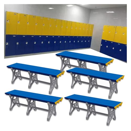 Wasserdichte ABS-Kunststoff-Schwimmbadbank, 5 Stück, Dunkelblau, Wickelhocker für Fitnessstudio, Schule, Hotel, Badezimmer, Schuhwickelstuhl, 200,7 x 49,9 x 45 cm Wasserdichte ABS-Kunststoff-Schwimmbadbank, 5 Stück, Dunkelblau, Wickelhocker für Fitnessstudio, Schule, Hotel, Badezimmer, Schuhwickelstuhl, 200,7 x 49,9 x 45 cm von Generisch