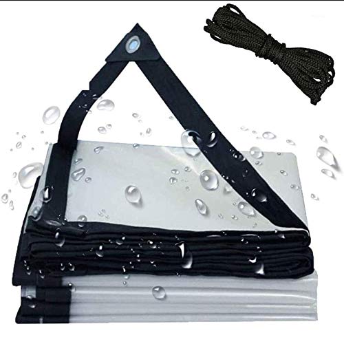 Wasserdichte Abdeckplane, rost- und verrottungsbeständig, transparente Plane, ideal für Überdachungszelt, Boot, Poolabdeckung mit Löchern Wasserdichte Abdeckplane, rost- und verrottungsbeständig, transparente Plane, ideal für Überdachungszelt, Boot, Poolabdeckung mit Löchern von Generisch
