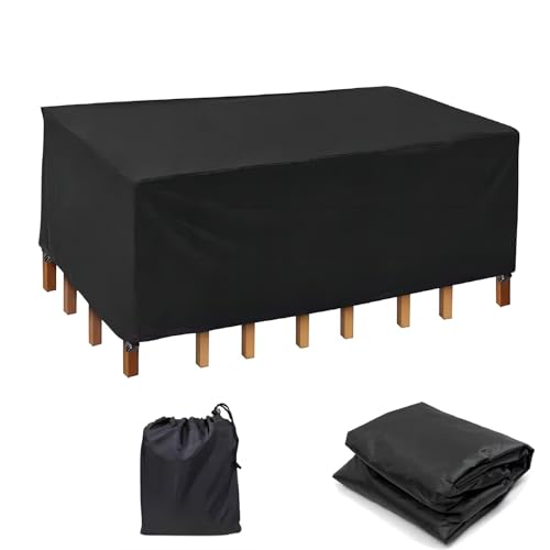 Wasserdichte Abdeckung für Gartenmöbel, 200 x 180 x 95 cm, rechteckig, UV-beständig, robuster Schutz für Tisch und Stühle, Allwetterschutz Wasserdichte Abdeckung für Gartenmöbel, 200 x 180 x 95 cm, rechteckig, UV-beständig, robuster Schutz für Tisch und Stühle, Allwetterschutz von Generisch
