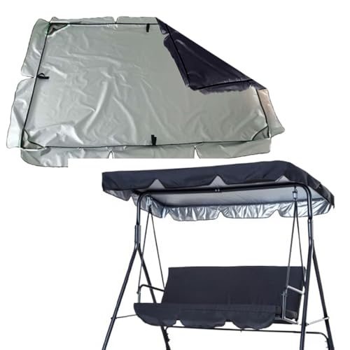 Wasserdichte Abdeckung für Gartenschaukeln, Stoff für 3-Sitzer, Ersatzbezug für Veranda und Terrasse, Grau, 190 x 124 cm Wasserdichte Abdeckung für Gartenschaukeln, Stoff für 3-Sitzer, Ersatzbezug für Veranda und Terrasse, Grau, 190 x 124 cm von Generisch