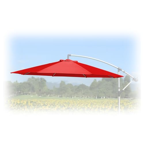 Wasserdichte Abdeckung für Gartenschirm – Ersatz für 2–3,5 m Regenschirme mit 6 & 8 Rippen, idealer Sonnenschutz für Terrasse, Strand, Hof und Markt von Generisch
