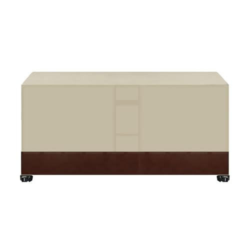 Wasserdichte Abdeckung für Terrassenmöbel-Set, 315 x 180 x 74 cm, winddicht und UV-Schutz, für Würfel-Sets – Beige & Kaffee Wasserdichte Abdeckung für Terrassenmöbel-Set, 315 x 180 x 74 cm, winddicht und UV-Schutz, für Würfel-Sets – Beige & Kaffee von Generisch
