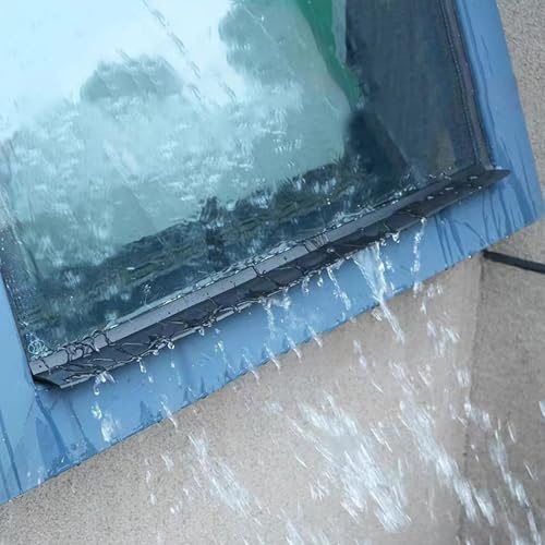 Wasserdichte Absperrung für Türen und Türen, 1 m, schwarz, Regenleckstopper, einfache Installation, universelle Passform für Zuhause und Auto (3,5 m, 4,5 cm) von Generisch