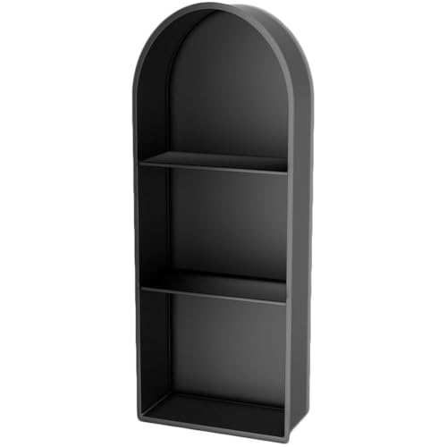 Wasserdichte Dusche – Einbauschrank aus Edelstahl, bogenförmiger Caddy für Shampoo, Seife und Toilettenpapierhalter, schwarz, 90 x 30 x 15 cm Wasserdichte Dusche – Einbauschrank aus Edelstahl, bogenförmiger Caddy für Shampoo, Seife und Toilettenpapierhalter, schwarz, 90 x 30 x 15 cm von Generisch