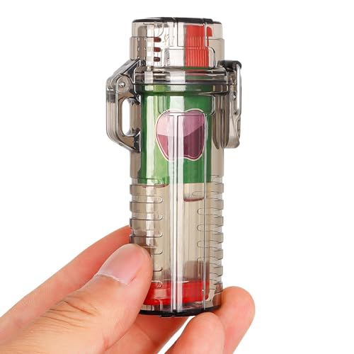 Wasserdichte Feuerzeughülle | Silikon leichter | Fall Nachfüllbares Butan leichter für Kerzen | Schutzhülle für leichtere, Schutzhülle, Outdoor -Zubehör, leichterer Halter mit wasserdichten PP -Schale Wasserdichte Feuerzeughülle | Silikon leichter | Fall Nachfüllbares Butan leichter für Kerzen | Schutzhülle für leichtere, Schutzhülle, Outdoor -Zubehör, leichterer Halter mit wasserdichten PP -Schale von Generisch