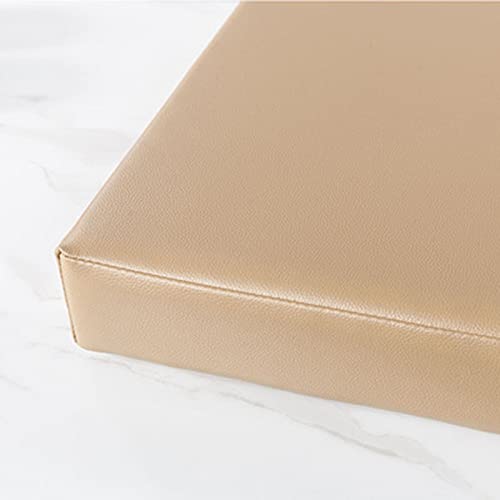 Wasserdichte Gartenbank-Kissen für 23-Sitzer, Lederstuhlmatte für Terrasse, Erkerfenster und Schaukelstühle, Khaki, 40 x 40 x 5 cm, strapazierfähiges Möbelkissen für den Außenbereich von Generisch