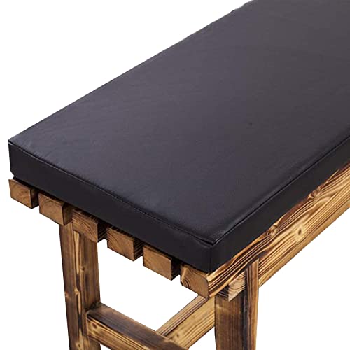Wasserdichte Gartenbankauflage 90x40x5cm PU Leder Sitzpolster rutschfest Esszimmerstuhl Matte für 2-3 Sitzer Abnehmbar und Waschbar Perfekt für Terrasse und Terrasse Schwarz Wasserdichte Gartenbankauflage 90x40x5cm PU Leder Sitzpolster rutschfest Esszimmerstuhl Matte für 2-3 Sitzer Abnehmbar und Waschbar Perfekt für Terrasse und Terrasse Schwarz von Generisch