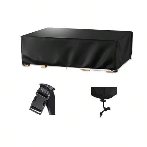 Wasserdichte Gartenmöbel Abdeckung mit winddichten Schnallen 300 x 270 x 100 cm Strapazierfähiges 420D Oxford-Gewebe Outdoor Rechteckiger Tisch und Stuhl Set Schutz Wasserdichte Gartenmöbel Abdeckung mit winddichten Schnallen 300 x 270 x 100 cm Strapazierfähiges 420D Oxford-Gewebe Outdoor Rechteckiger Tisch und Stuhl Set Schutz von Generisch