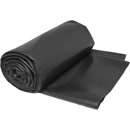 Wasserdichte Gummi-Teichfolie, 1 x 6 m bis 10 x 15 m, 0,12 mm dick, ideal für kleine Fischteiche, Bachläufe, Springbrunnen und Gartenwasserfälle, Teichfelle (6 x 10 m) von Generisch