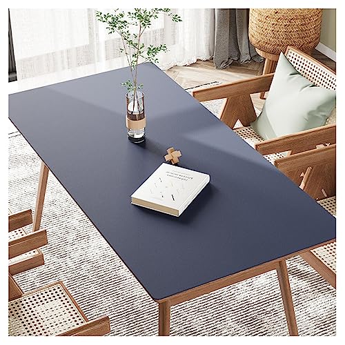 Wasserdichte Kunstleder-Tischdecke für den Esstisch, abwischbar, öldicht, hitzebeständig, rechteckig, Vinyl-Tischdecke, Dunkelblau, 100 x 100 cm Wasserdichte Kunstleder-Tischdecke für den Esstisch, abwischbar, öldicht, hitzebeständig, rechteckig, Vinyl-Tischdecke, Dunkelblau, 100 x 100 cm von Generisch