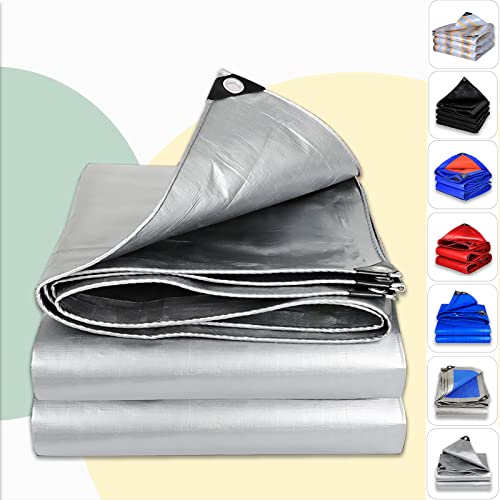 Wasserdichte PE-Abdeckplane 7x12m mit Ösen - Schwerlast 0,32mm Stoff für Bau Camping Garten Pool Zelt Unterlage & Trampolin - 160g/m² Schutzhülle Wasserdichte PE-Abdeckplane 7x12m mit Ösen - Schwerlast 0,32mm Stoff für Bau Camping Garten Pool Zelt Unterlage & Trampolin - 160g/m² Schutzhülle von Generisch