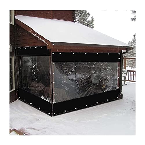 Wasserdichte PVC-Pavillon-Vorhänge für den Außenbereich, mit Ösen, transparente Paneele für Garten, Pergola, schwarz, 3,5 x 2,8 m, wetterbeständig, stilvolle Sichtschutzlösung Wasserdichte PVC-Pavillon-Vorhänge für den Außenbereich, mit Ösen, transparente Paneele für Garten, Pergola, schwarz, 3,5 x 2,8 m, wetterbeständig, stilvolle Sichtschutzlösung von Generisch