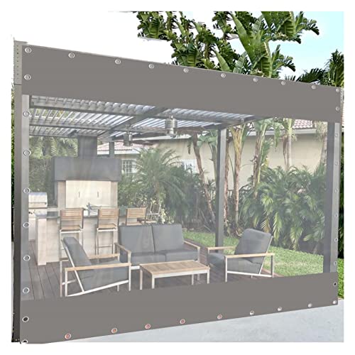 Wasserdichte PVC-Pergola-Vorhänge, mit Ösen für Privatsphäre und Wetterschutz, ideal für Terrassen, Decks und Gärten, verschönern Sie Ihren Wohnraum im Freien von Generisch