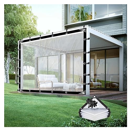 Wasserdichte Seitenteile für Pergola, transparente Kunststoffplane mit Ösen, anpassbare Outdoor-Überdachung für Pavillon, Portikus, Größe:6.0x6.0 m Wasserdichte Seitenteile für Pergola, transparente Kunststoffplane mit Ösen, anpassbare Outdoor-Überdachung für Pavillon, Portikus, Größe:6.0x6.0 m von Generisch