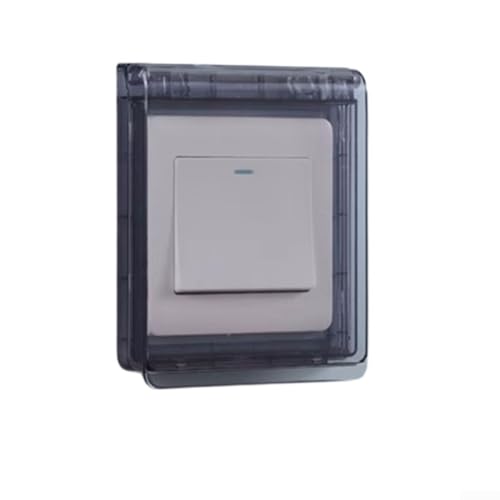 Wasserdichte Steckdosenschutz für 86 Steckdosen 6 Kunststoffabdeckungen (schwarz) von Generisch