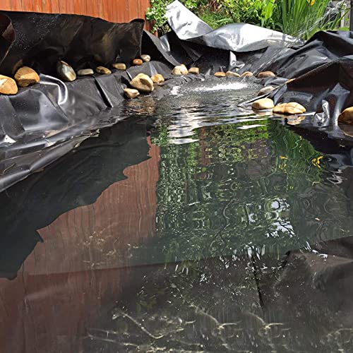Wasserdichte Teichfolie Easy-Cut HDPE Membran für Fischteiche, Wasserfälle, Springbrunnen & Wasserspiele - kältebeständiges Material (10 x 15 m) von Generisch